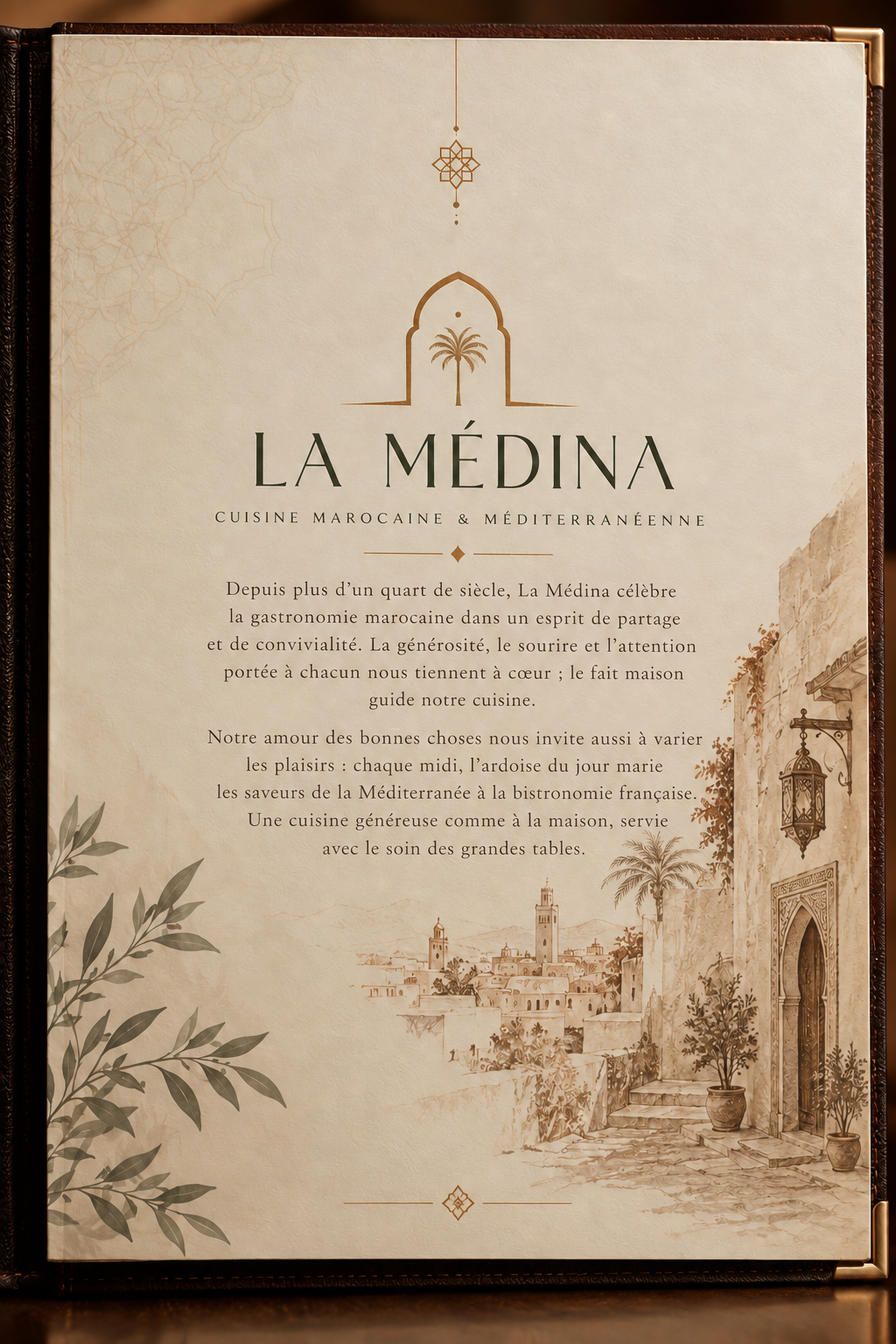 NEW Menu Medina